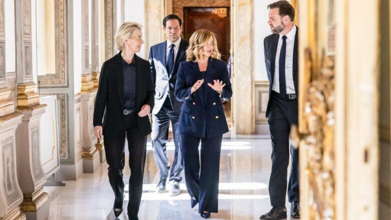 Dichiarazione della Presidente von der Leyen all’inizio del suo incontro trilaterale con la Presidente del Consiglio Meloni e J.D. Vance, Vicepresidente degli Stati Uniti