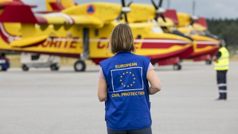L’UE combatte gli incendi boschivi con l’intensificarsi del caldo estivo